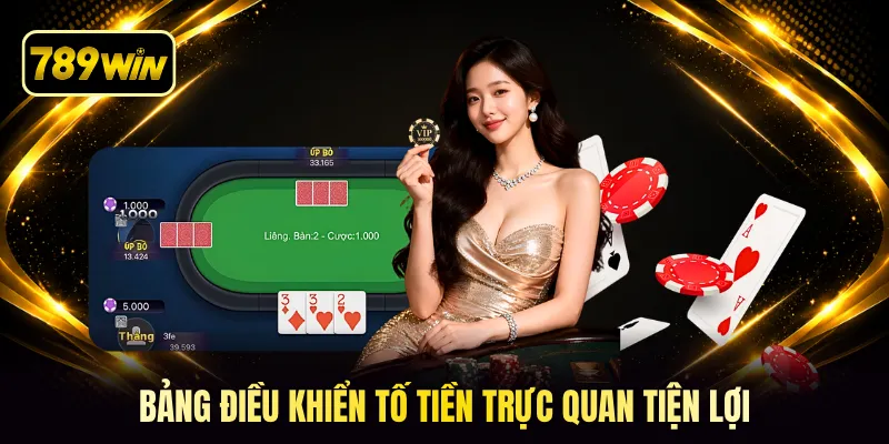 Bảng điều khiển tố tiền trực quan tiện lợi