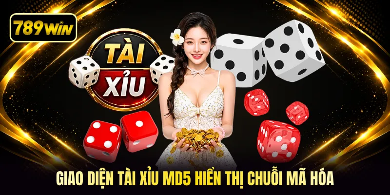 Giao diện tài xỉu MD5 hiển thị chuỗi mã hóa
