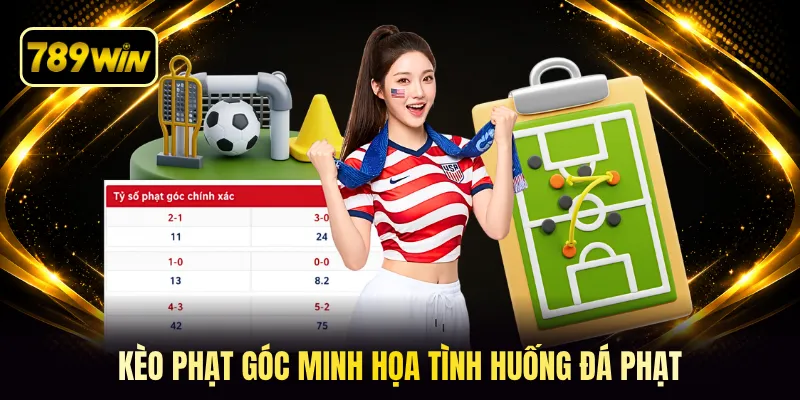 Kèo phạt góc minh họa tình huống đá phạt 