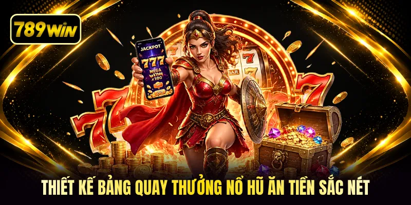 Thiết kế bảng quay thưởng nổ hũ ăn tiền sắc nét